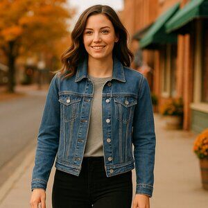 Old Navy Classic Blue Denim Jacket XS